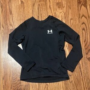 Under Armour Black Long Sleeve Crew Neck Performance Shirt